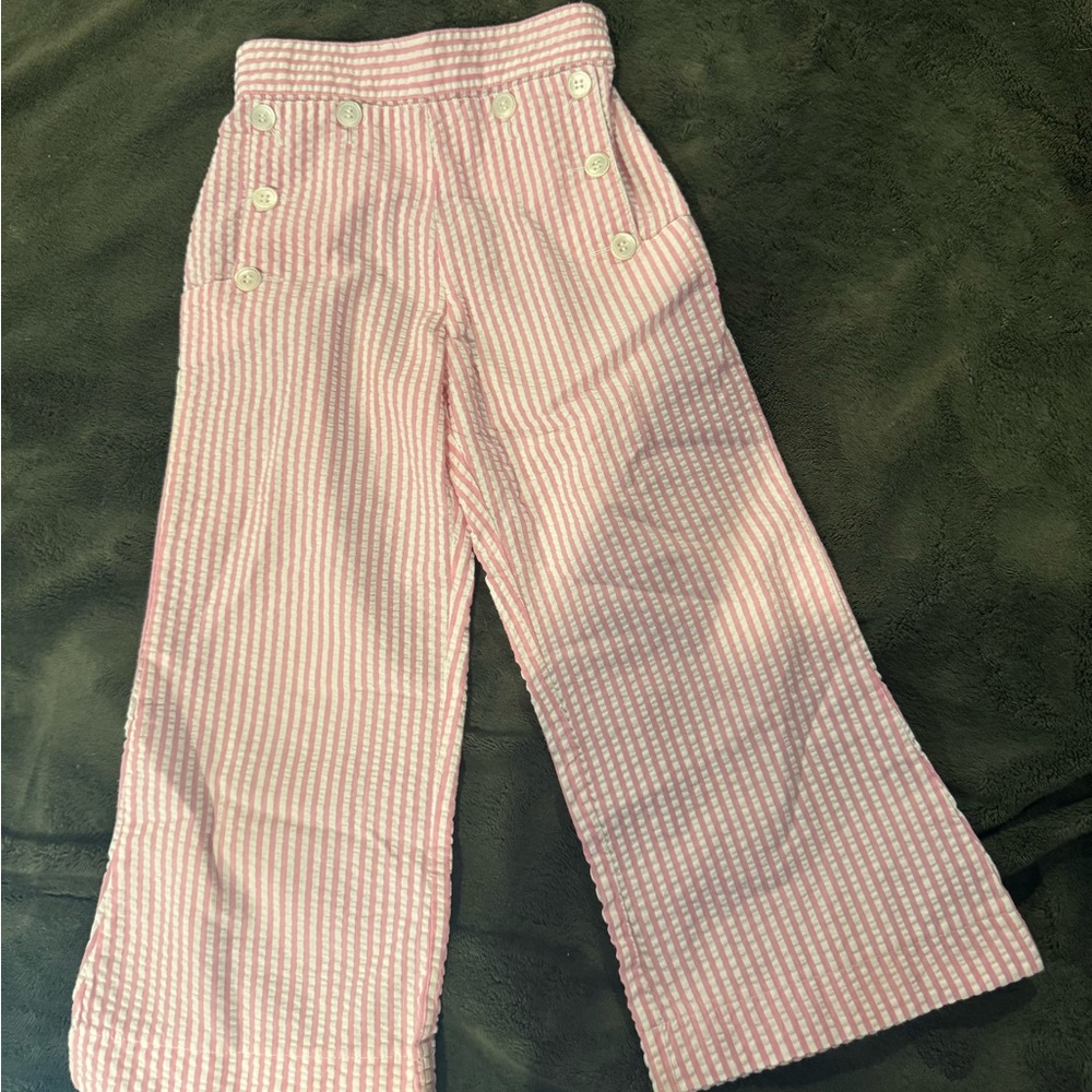 Little Follies Pink and White Striped Pants